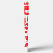 Rood & Wit Verpleegkunde Graphics Case-Mate iPhone Case (Achterkant / Rechts)