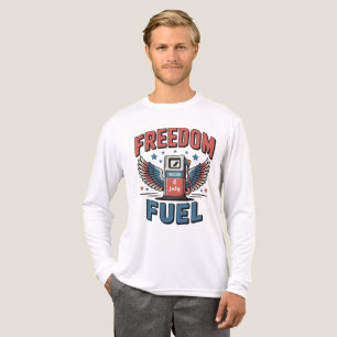 Rood Wit & Volled Patriottische 4 juli Tri-Blend Shirt