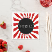 Rood & Wit Whimsical Fun Stripes Party Servetten (Insitu)