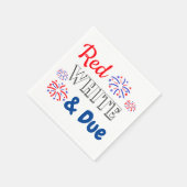 Rood wit & Zwangerschap Servet (Hoek)