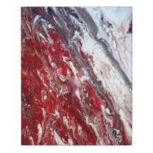Rood wit zwart Abstract Acrylyl2