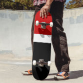 Rood Wit Zwart Kleur Block Style Design Skateboard