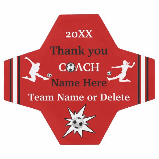 Rood, wit, zwart, speciaal Voetbal cadeau (Enkel)