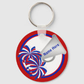 Rood-witte blauwe stiekte Sleutelhangers (Achterkant)