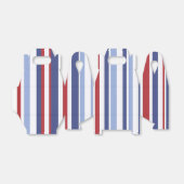 Rood witte blauwe streep voorvak bedankdoosjes (Uitgevouwen)