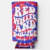 Rood Witte Boujee Amerika Tie Dye Bachelorette (Voorkant)