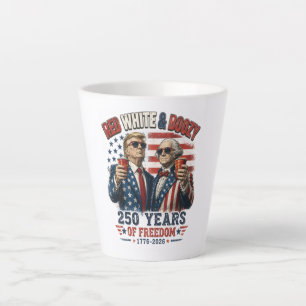 Rood Witte Drank Trump George Washington 250 Latte Mok