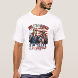 Rood Witte Drank Trump George Washington 250 T-shirt