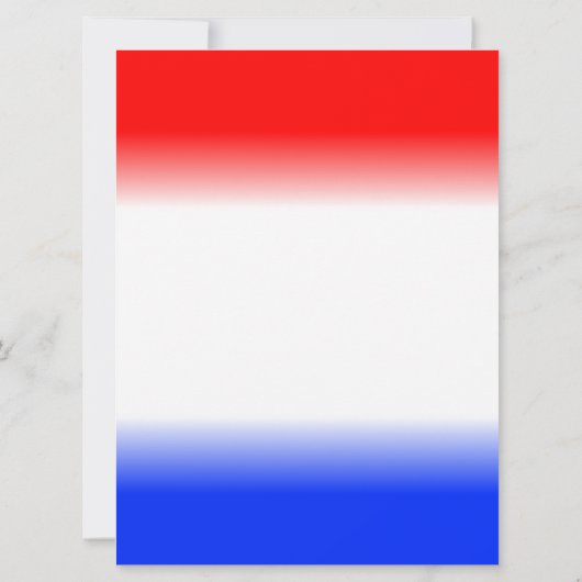 Rood-witte en blauwe streep-bruiloft uitnodigingen (Achterkant)