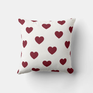 Rood Witte Gezellige Moderne Romantische Chic Hart Kussen