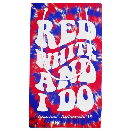 Rood Witte Ik Doe Onafhankelijkheidsdag Bruidsfees Klein Cadeauzakje (Voorkant)