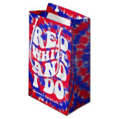 Rood Witte Ik Doe Onafhankelijkheidsdag Bruidsfees Klein Cadeauzakje (Voorkant Gekanteld)