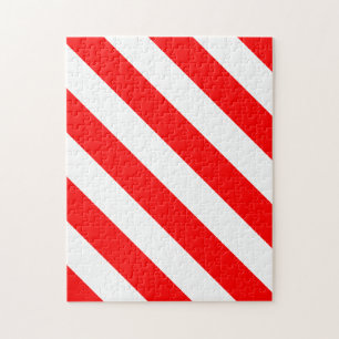 Rood Witte Streep Frustrerend Legpuzzel