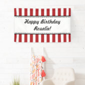 Rood-witte vogelbanner stripes spandoek (Insitu)