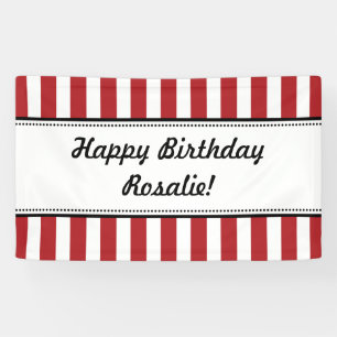 Rood-witte vogelbanner stripes spandoek