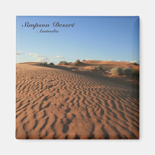 Rood woestijnzand - Magnet Magneet (Voorkant)