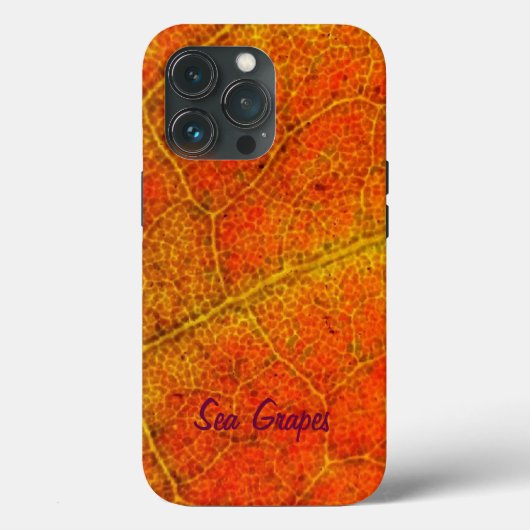 Rood Zee Druivenblad Case-Mate iPhone Case (Achterkant)