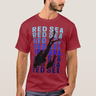 Rood Zee duikend T-shirt
