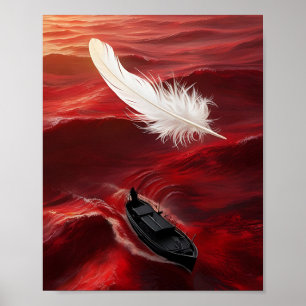 Rood zee poster