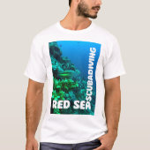 Rood Zee scuba duiken T-shirt (Voorkant)
