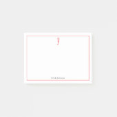 Rood zeepaard illustratie zee minimale levensduur post-it® notes (Voorkant)