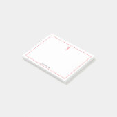 Rood zeepaard illustratie zee minimale levensduur post-it® notes (Schuin)