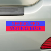 Rood zien bumpersticker (Op auto)