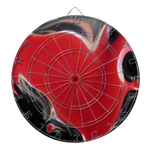 Rood zien, helder rood dartbord
