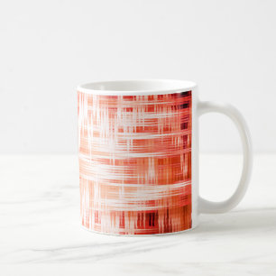 Rood zigzagpatroon koffiemok