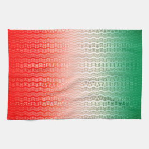 Rood Zilver Groen Theedoek