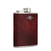 Rood zilvermonogram heupfles (Rechts)