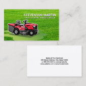 Rood zittende grasmaaier | Visitekaartje van gras (Voorkant / Achterkant)