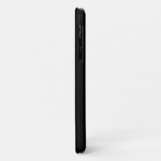 Rood zonzwart, wit Case-Mate iPhone case (Achterkant/links)