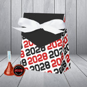 Rood & Zwart Afstudeerder Dank u Pawprint Terug Gi Bedankdoosjes