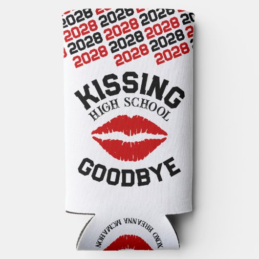 Rood & Zwart Afstuderen Kissing High School Vaarwe (Achterkant)