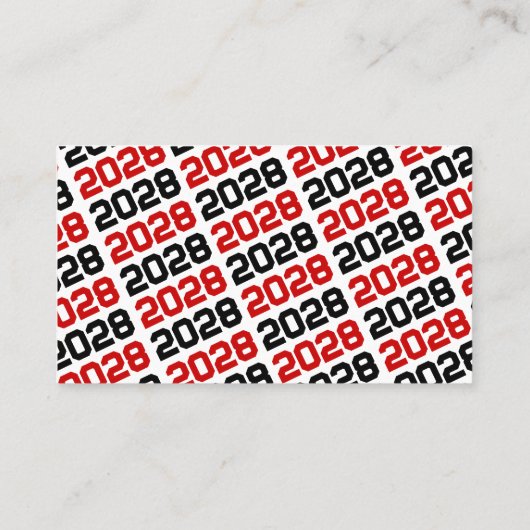 Rood & Zwart Afstuderen Uitnodigen Aankondiging in (Achterkant)