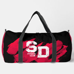 Rood & Zwart Brushy Fitness Bag Plunjezak
