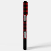 Rood & Zwart Buffalo Plaid Aangepaste Naam Case-Mate iPhone Case (Achterkant / Rechts)