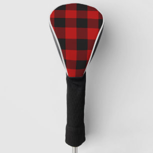 Rood & Zwart Buffalo Plaid Checker Patroon Golfheadcover