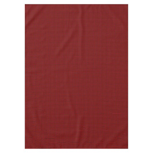 Rood zwart buffel houthakker check geruite patroon tafelkleed (Voorkant)