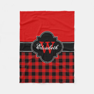 Rood Zwart Buffel Plaid Lumberjack CB 1IQIRN Fleece Deken