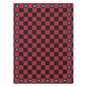 Rood & Zwart Check Business & Kantoor Event / Fees Tafelkleed (Voorkant)