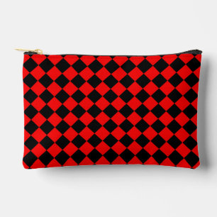 Rood Zwart Checker Diamant Patroon Etui