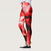 Rood Zwart cool Moderne Chic hipster collages arti Leggings (Links)