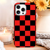 Rood Zwart Dambord Case-Mate iPhone Case