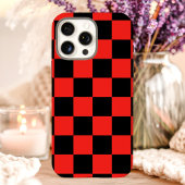 Rood Zwart Dambord Case-Mate iPhone Case