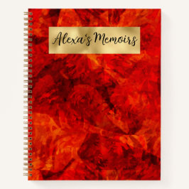 Rood, Zwart en Goud Notitieboek