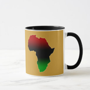 Rood, zwart en groen Afrika Mok