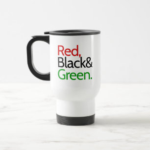 Rood, Zwart en Groen-Afro-Amerikaans Reisbeker