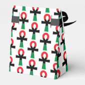 Rood, zwart en groen Ankh Bedankdoosjes (Achterkant)